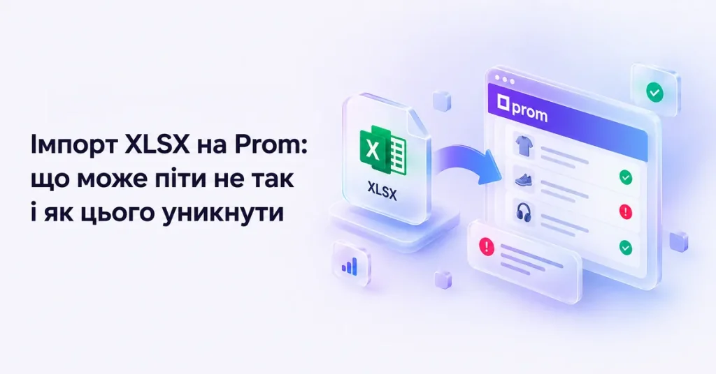 Імпорт XLSX на Prom: що може піти не так і як цього уникнути